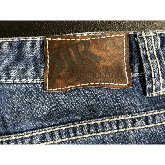 Rock & Roll Cowboy Jeans Boys 16R Bootcut BB82B Western Denim Blue - Picture 11 of 12